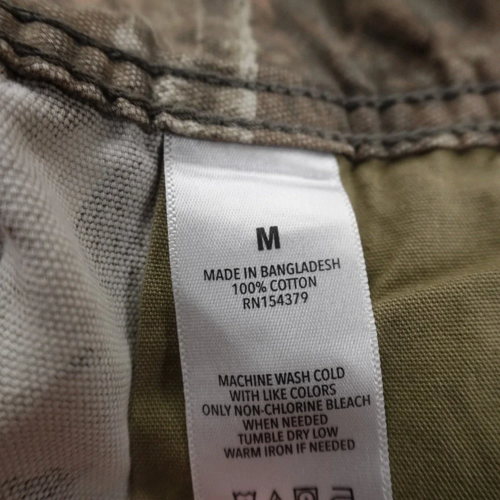 Aeropostale Jeans Mens M 34X30 Brown Green Camo Canvas Carpenter Hunting Outdoor